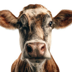 realistic cow isolated on transparent background
