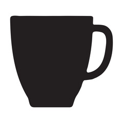 Tea Cup Silhouette icon . vector illustration EPS 10