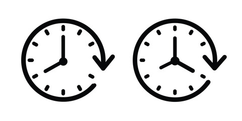 Clocks Line icon. time icon. vector illustration