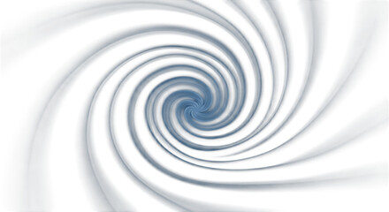 Fototapeta premium 3d inner peace clay icons abstract blue and white spiral vortex tunnel isolated on transparent background