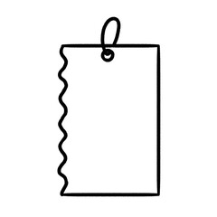 hand-drawn price tag