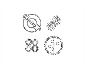 connection-editable-icons-set  Free SVG Download