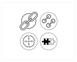 connection-editable-icons-set  Free SVG Download
