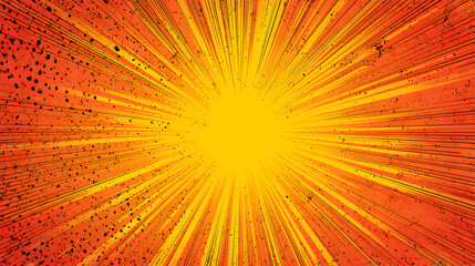 Close-up of a textured orange and yellow radial pattern.
