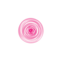Abstract Pink Rose Flower Spiral Design Vector Illustration.