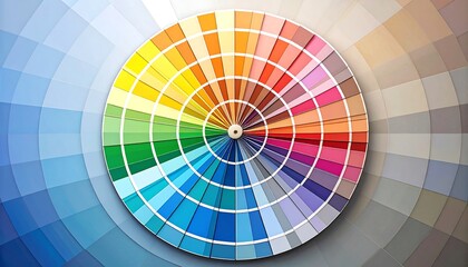 Obraz premium Circular color palette swatches