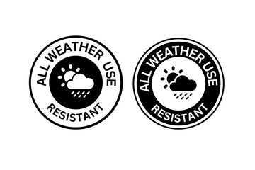 Set of all weather useresistant stamps, weather resistant stamps set, label, button