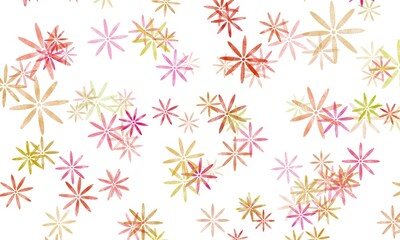 Seamless Abstract Floral Star Pattern