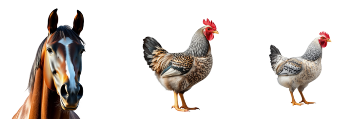 Majestic Horse: A close-up captures the elegant profile of a horse, showcasing its smooth coat, refined features, and the inherent grace of the animal.