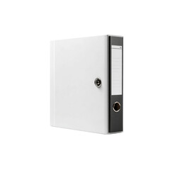 White Lever Arch File with Black Spine - Office Supply
