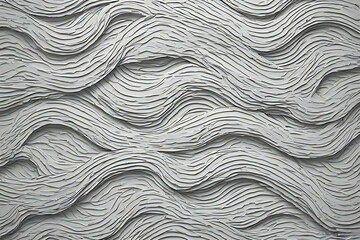 Abstract grey relief surface with layered flowing wave lines creating a 3d texture.
