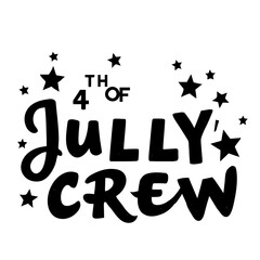 July 4th crew illustration
