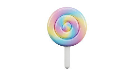 Rainbow Lollipop Swirl Candy Sweet Treat