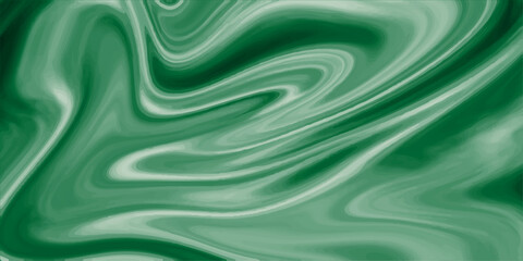 Flowing green satin waves form a soft, silk texture background