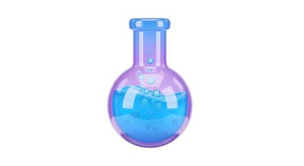 Flask with Blue Liquid