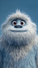 Obraz premium Un Yeti amigable sonríe con ojos brillantes.