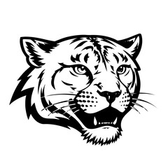 tiger head vector