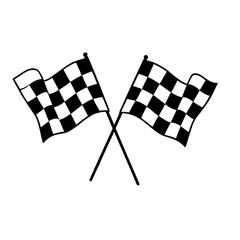 Fototapeta premium checkered racing flag