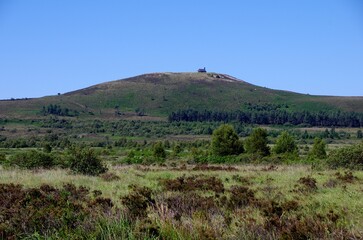 Landscape in the Monts d'Arree in Brittany in France, Europe