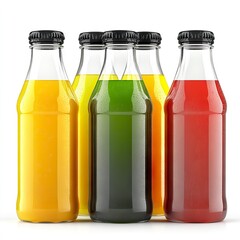 Photo of juice Bottles Isolated on white background