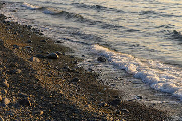Rocky Mediterranean Coastline on Cyprus Island