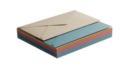 Sending warm greetings with vibrant multicolored envelopes a symbol of connection and personal touch on a black backdrop