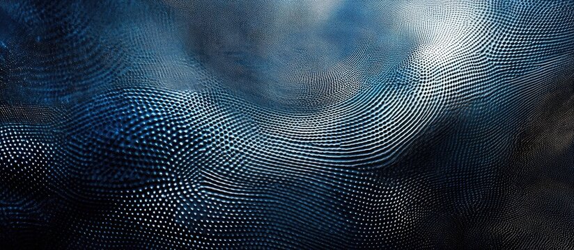 Rippling Digital Landscape of Luminous Blue Microdots
