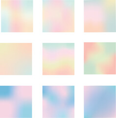 Obraz premium Set of Pastel Background