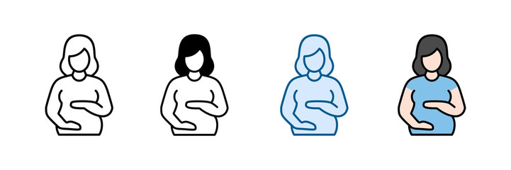 Maternity Icon Set Multiple Style Collection