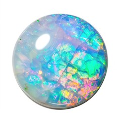 Colorful opal gemstone with iridescence