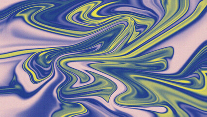 Abstract Swirling Gradient Texture with Noise and Liquid Effect in Blue, Yellow and Pink