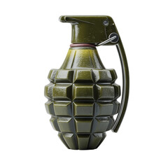 grenade weapon with sharp detail on white backdrop