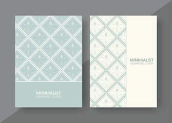 Modern Minimalist Geometric Pattern Cover Design for Book and Presentation