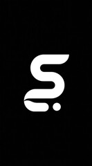 Naklejka premium A stylized white 