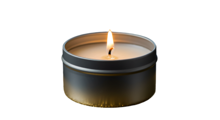 A solitary candle flame dances peacefully in the dark offering warmth and serenity during a quiet evening showcasing a
