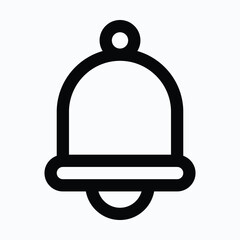 Notification Bell Ecommerce Isolated Vector Lineal Style Icon