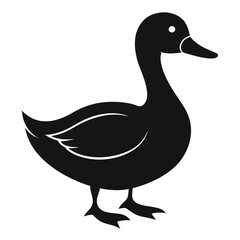 Black Duck Silhouette Simple and Clean
