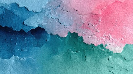 Abstract Watercolor Texture in Blue and Pink