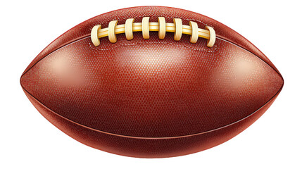 American Football on Transparent Background