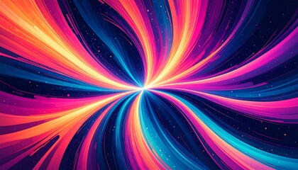 Fototapeta premium Abstract swirling colorful explosion