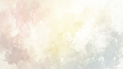 Abstract, creamy, off-white watercolor texture background.