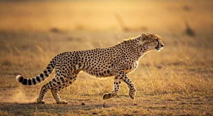 Obraz premium cheetah in running pose