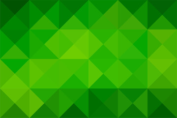 Obraz premium Abstract geometric green triangles composition for background. Diamond green shape background.