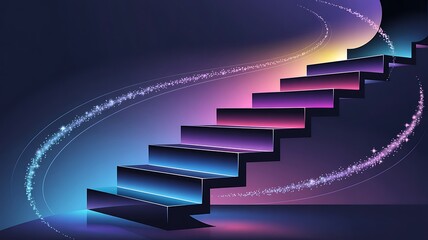 Obraz premium stairway to the sky