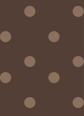 Seamless vector pattern of hand drawn polka dots, random spots in various sizes. Big and small dark circles in black and white. Stylish monochrome abstract background. Simple retro design elements.