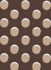 Black and white polka dot pattern with large dots. A bold, classic, and versatile design for fashion, packaging, stationery, graphic design, and home decor.