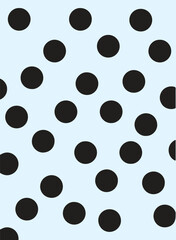 Black and white polka dot pattern with large dots. A bold, classic, and versatile design for fashion, packaging, stationery, graphic design, and home decor.