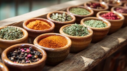 Fototapeta premium Aromatic Spice Display