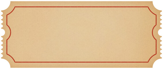 Vintage Ticket or Coupon Voucher Illustration
