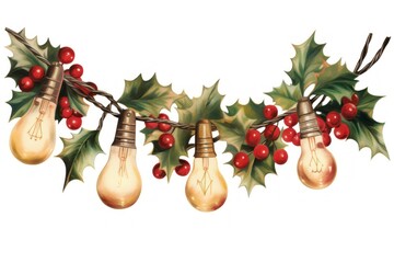 Christmas light lightbulb white background illuminated.